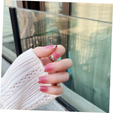 DIY Gradient Nail Art Stickers Fácil de aplicar unhas falsas para mulheres meninas Kit único de decoração de unhas