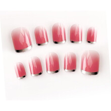 DIY Gradient Nail Art Stickers Easy to Apply Fake Nails for Women Girls Unique Nail Decor Kit