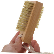 2 pennelli per la pulizia delle unghie, setole naturali, ideali per la manicure.