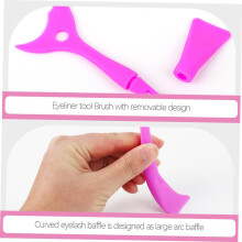 2 applicatori in silicone per ciglia finte, strumento per l'applicazione dell'eyeliner, ausilio per il trucco.