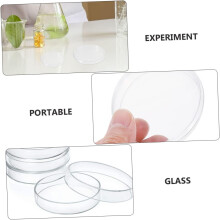 Glas-Petrischalen mit hervorragender Transparenz und Hitzebeständigkeit, 10 Stück