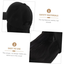 Damen-Baseballkappe mit integrierter Perücke, süße und coole Kappe mit Haarverlängerungen für Damen, breites Anwendungsspektrum
