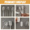2 porta spazzolini da parete con coperchio in ABS, design elegante e minimalista. 4