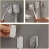 2 porta spazzolini da parete con coperchio in ABS, design elegante e minimalista. 5