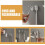 2 porta spazzolini da parete con coperchio in ABS, design elegante e minimalista. 6