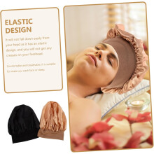 2pcs High Elastic Satin Headband Sleep Cap for Women Comfortable Household
