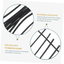 12 protège-branches de lunettes en silicone antidérapants, coussinets d'oreilles souples