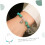 2pcs Shell pulseiras tornozelos com contas turquesa e charme estrela do mar, 8