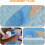 2pcs DIY Silicone Surfboard molde em forma para fundição Epoxy, Surfboard Coaster conjunto de molde de silicone 3