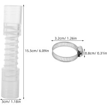 Tubo di scarico per condizionatore d'aria da 25 mm, tubo di scarico della condensa con fascette, 2 pezzi