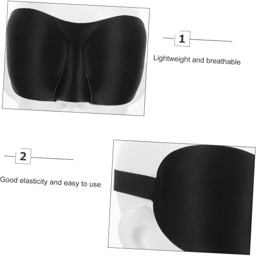 2pcs Seamless Eye Mask for Sleeping Light Blocking Comfortable Sleep Blindfold Travel Home Use 2