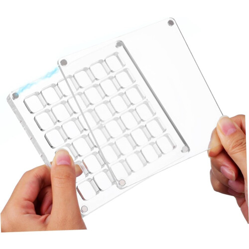 2er-Set Acryl-Muschel-Displayboxen mit 36 Fächern, Muschelhalter 2