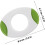 2pcs Eggshell Cutter Set Green Easy to Use Rust Resistant Steel and Plastic Boiled Egg Cutter 2