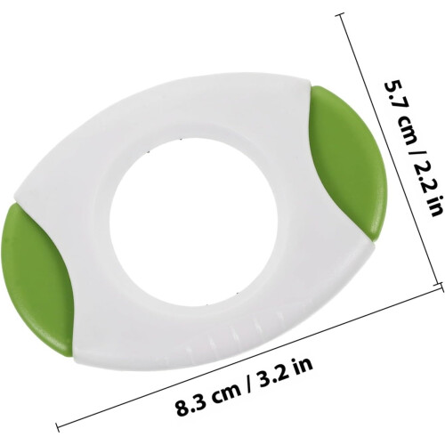 2pcs Eggshell Cutter Set Green Easy to Use Rust Resistant Steel and Plastic Boiled Egg Cutter 1