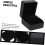 2pcs Multi-function Watch and Jewelry Box Set Matte Black Pu Leather Portable Storage Case 3
