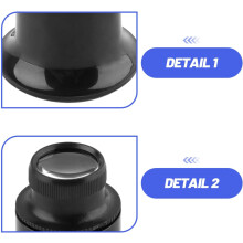 Lot de 2 loupes de précision pour horlogers et bijoutiers.