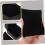 2pcs Multi-function Watch and Jewelry Box Set Matte Black Pu Leather Portable Storage Case 7