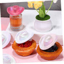 Mini Cowgirl Hats 12pcs Set Small Disco Hats for Kids Party Decorations Dollhouse Accessories