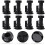 12pcs Heavy Duty Adjustable Leveling Feet Threaded Design 4-Hole Positioning 7