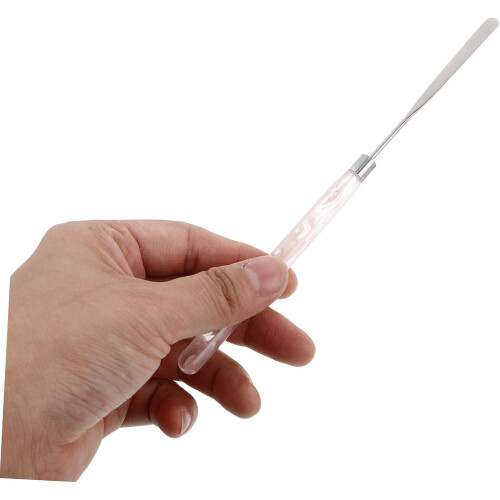 Makeup Depotting Spatula Stainless Steel Multipurpose Mixing Tool 2