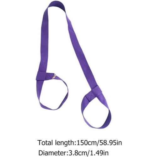2 correas ajustables de algodón para esterilla de yoga, cinturón de transporte para esterilla de ejercicio. 1