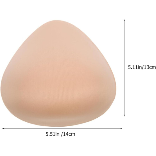 2Pcs Removable Breast Pads for Women Soft Sponge Inserts Comfortable Secure Fit 1