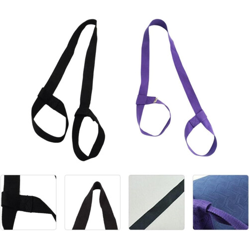 2 correas ajustables de algodón para esterilla de yoga, cinturón de transporte para esterilla de ejercicio. 2