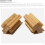 Escova de limpeza de unhas resistente ao desgaste de bambu e Sisal duplo lado 2pcs 4