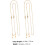 2pcs Eyeglass Chains Rhinestones Gold Hanging Chain for Eyeglasses and Sunglasses 2