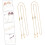 2pcs Eyeglass Chains Rhinestones Gold Hanging Chain for Eyeglasses and Sunglasses 3