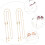 2pcs Eyeglass Chains Rhinestones Gold Hanging Chain for Eyeglasses and Sunglasses 6