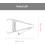 Handheld Body Fat Caliper Measurement Tool 2pcs Set White Cm/in Scale 3