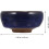 Ceramic Ink Dish Set 2pcs with Ice Crack Pattern, Multi-function Ink Plates in Peacock Green and Sapphire Blue 2