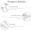 Handheld Body Fat Caliper Measurement Tool 2pcs Set White Cm/in Scale 7