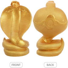 Schlangenstatue aus Kunstharz zum Chinesischen Neujahr – Vintage-Retro-Design, kreatives und einzigartiges goldenes Schlangenornament