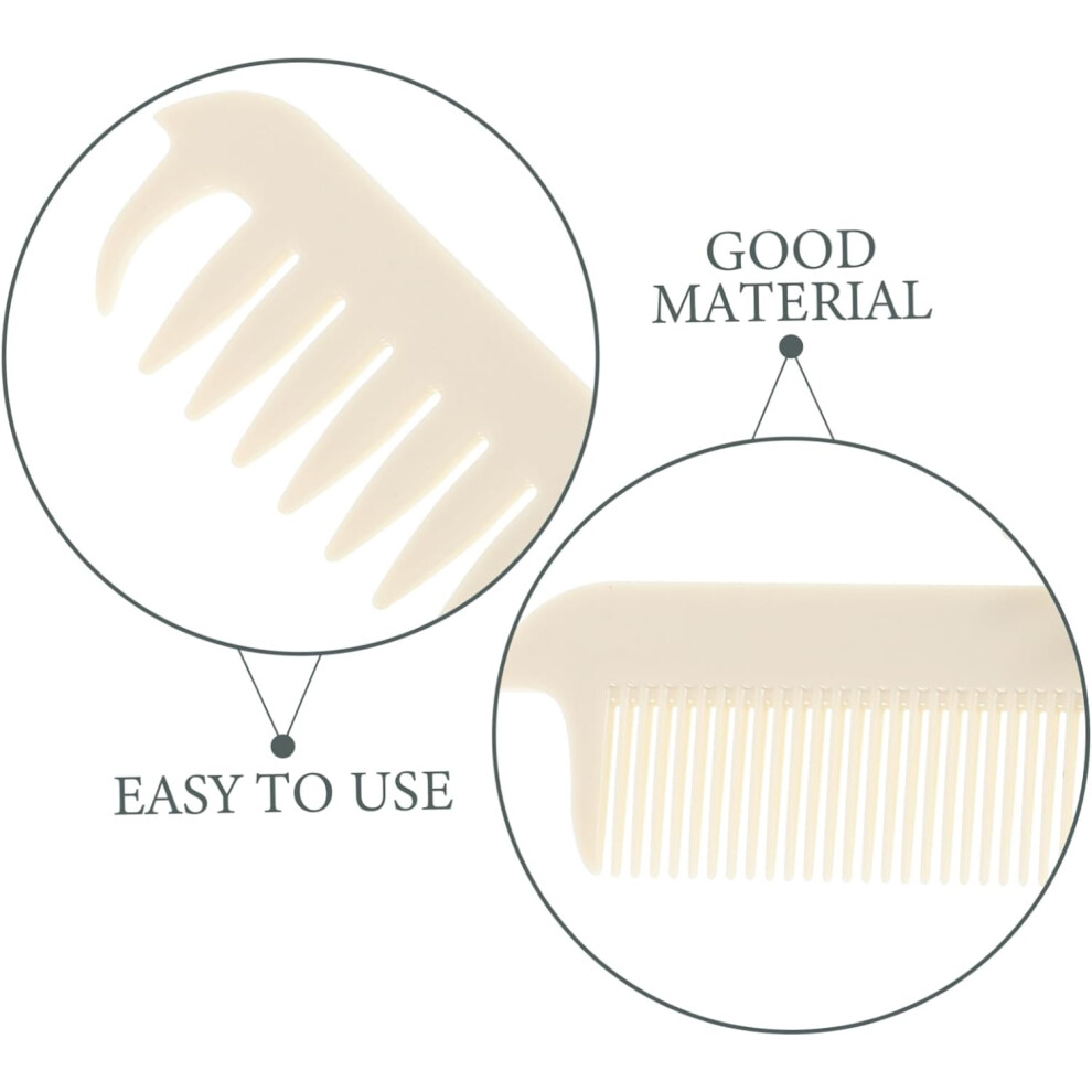 Hkhbjs Compact Travel Foldable Hair Comb 2 Pack Dual Row Fine And Wide Teeth Abs Anti-Static Detangler