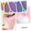 2pcs Eyeliner Stencils Silicone Makeup Aids Pink Purple Multi-functional Drawing Tools 7