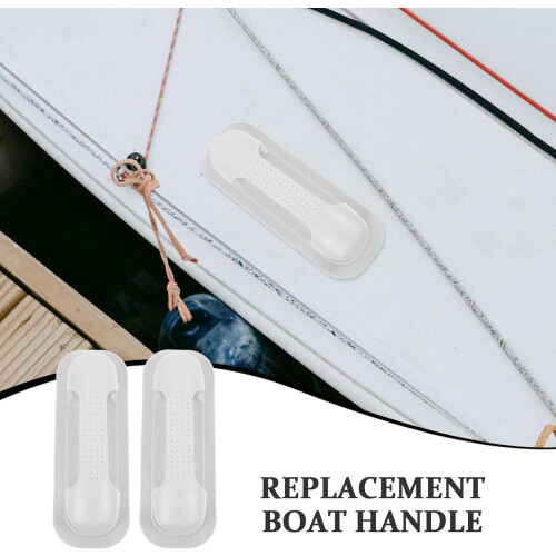 2 Stück graue Haltegriffe für aufblasbare Boote, Kajaks, Kanus und Beiboote 2