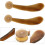 2pcs Portable Scraping Plate Ox Horn Massaging Roller Multi-purpose Massage Roller 3