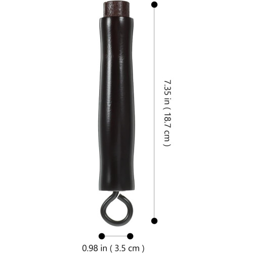 Wooden Pot Handle Replacement Detachable Handle Grip End 2pcs 1