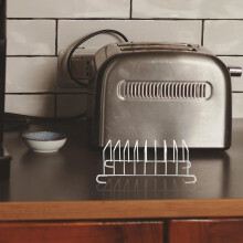 2 Stück 304 Edelstahl-Brotrost-Zubehör für elektrische Heißluftfritteusen zum Toasten, Backen und für andere Zwecke