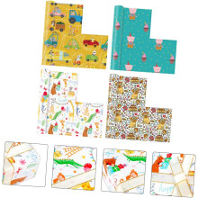 12 Stück Geschenkpapier mit Tiermotiven zum Selbermachen, zum Einpacken von Geschenken