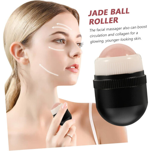 2 sets gezichtsmassageroller met jadebal, oogmassagetool 1