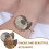 2Pcs Natural Ammonite Specimen Pendant 3-4Cm Sliced Samples with Iridescent Shell 5