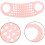 V Shape Face Lifting Mask with Chin Reducer Strap, Reusable Pink Sleeping Face Belt 8