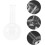 2pcs Round Bottom Flask Glass Flask Laboratory Supplies for Experiment 5