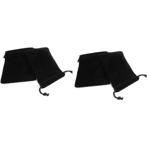2pcs Drawstring Jewellery Pouch Storage Bag Velvet Material 2