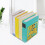 2Pcs Yellow Ginkgo Leaf Metal Bookends Desktop Book Organizer Multi-Function Book Stands 6