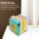2Pcs Yellow Ginkgo Leaf Metal Bookends Desktop Book Organizer Multi-Function Book Stands 7
