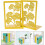 2Pcs Yellow Ginkgo Leaf Metal Bookends Desktop Book Organizer Multi-Function Book Stands 8